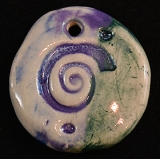 Ceramic bead pendant