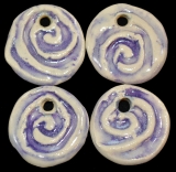 Set of 4 ceramic beads