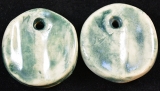 Handmade ceramic beads (set of 2)