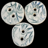 Handmade ceramic buttons (set of 3)